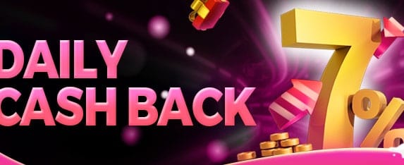 Weekly VIP Cashback Rebate banner